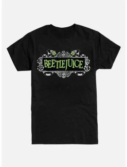 Best Sale ❤️ Beetlejuice Title Black T-Shirt 😉