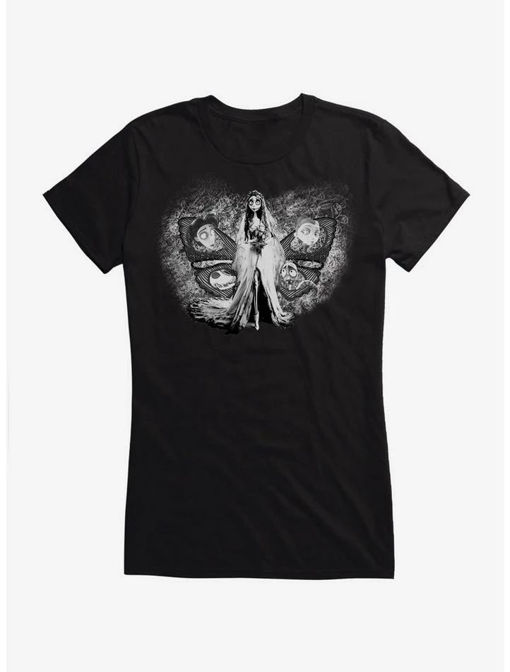 Best Sale 👏 Corpse Bride Characters Butterfly 👧 Girls T-Shirt 🔥 - Image 2