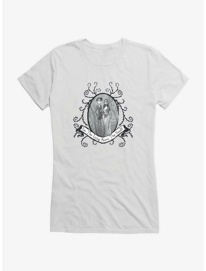 Buy ✨ Corpse Bride Emily And Victor Portrait 👧 Girls T-Shirt 👏 - Image 6