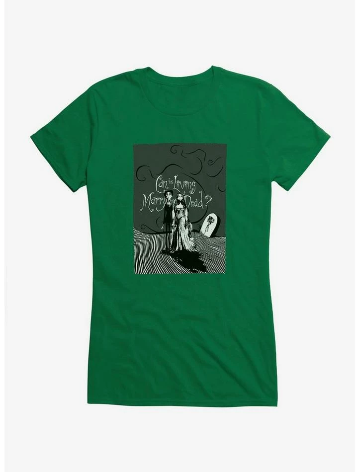 Best Sale ๐ฏ Corpse Bride Living Marry The Dead ๐ง Girls T-Shirt ๐งจ - Image 3