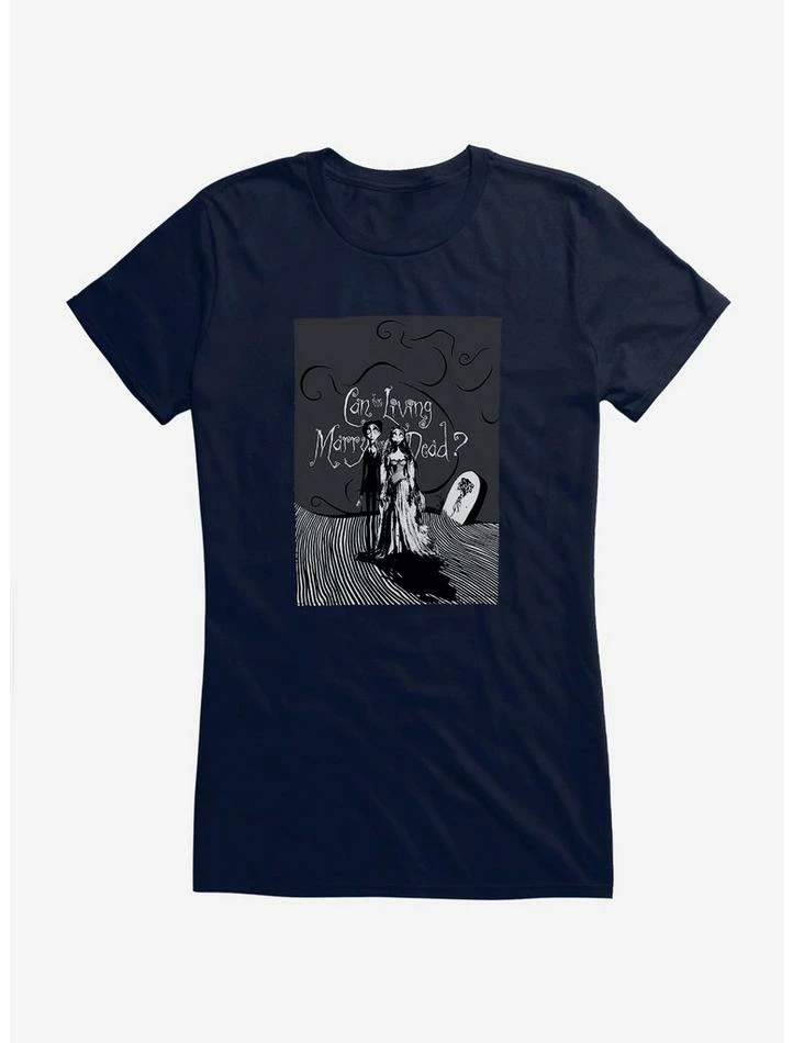 Best Sale ๐ฏ Corpse Bride Living Marry The Dead ๐ง Girls T-Shirt ๐งจ - Image 5