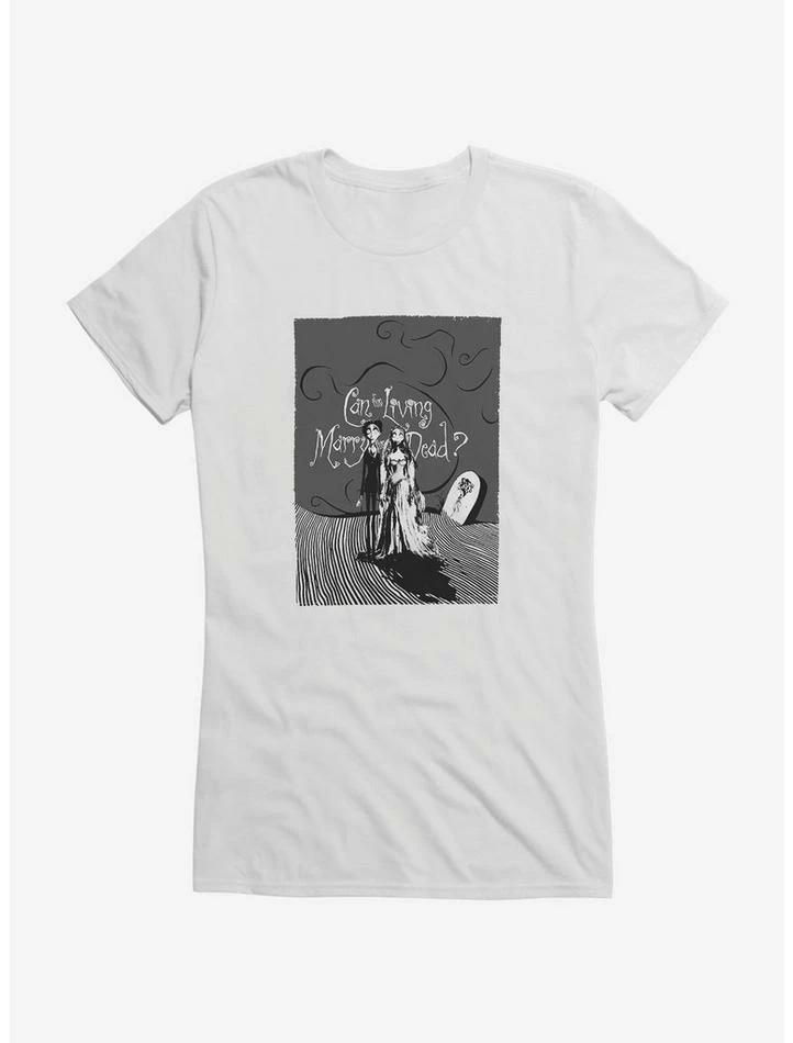 Best Sale ๐ฏ Corpse Bride Living Marry The Dead ๐ง Girls T-Shirt ๐งจ - Image 6