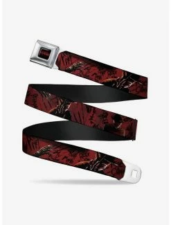 Coupon 🤩 A Nightmare On Elm Street Freddy Quotes Scrawls Hand Scratching Seatbelt Belt ⭐