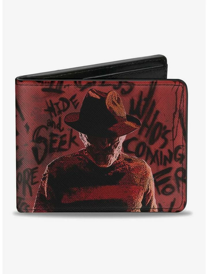 Brand new ๐ A Nightmare On Elm Street Freddy Pose With Quotes Bi-Fold Wallet ๐