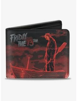 Discount 💯 Friday The 13th Jason Boat Murder Bi-Fold Wallet 😍