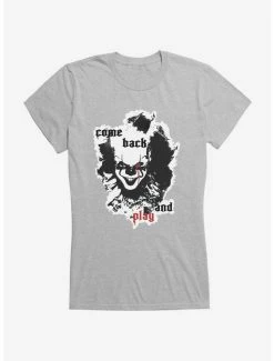 Cheap ✔️ IT Chapter Two Come Back And Play Cutout 👧 Girls T-Shirt ❤️