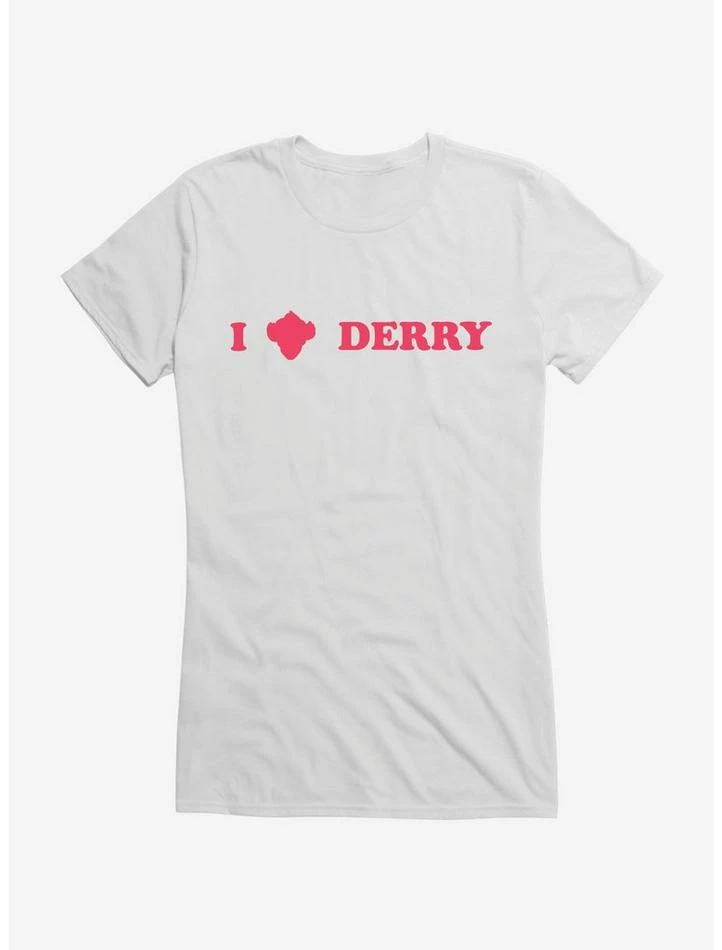 Cheap 🎉 IT Chapter Two I Pennywise Derry Red Script 👧 Girls T-Shirt 🥰