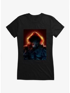 Outlet 🎉 IT Chapter Two Pennywise Orange Glow 👧 Girls T-Shirt 🥰