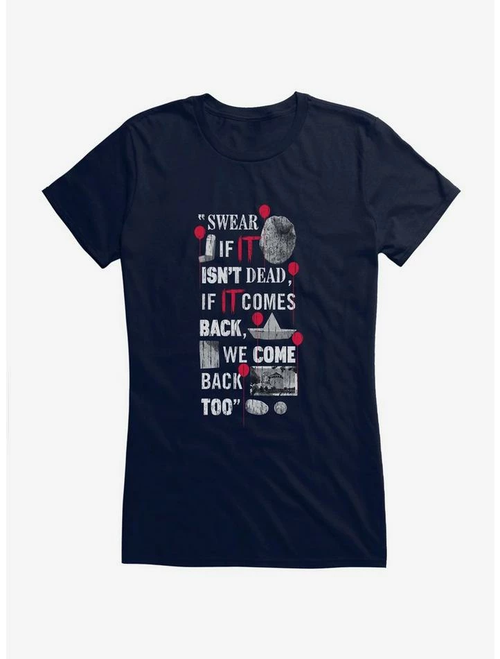 Best reviews of ⭐ IT Chapter Two We Come Back Too Quote 👧 Girls T-Shirt ✔️ - Image 5