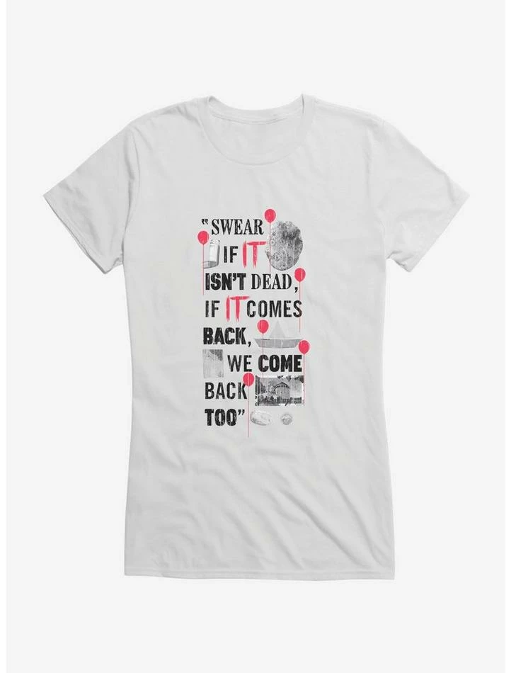 Best reviews of ⭐ IT Chapter Two We Come Back Too Quote 👧 Girls T-Shirt ✔️ - Image 6