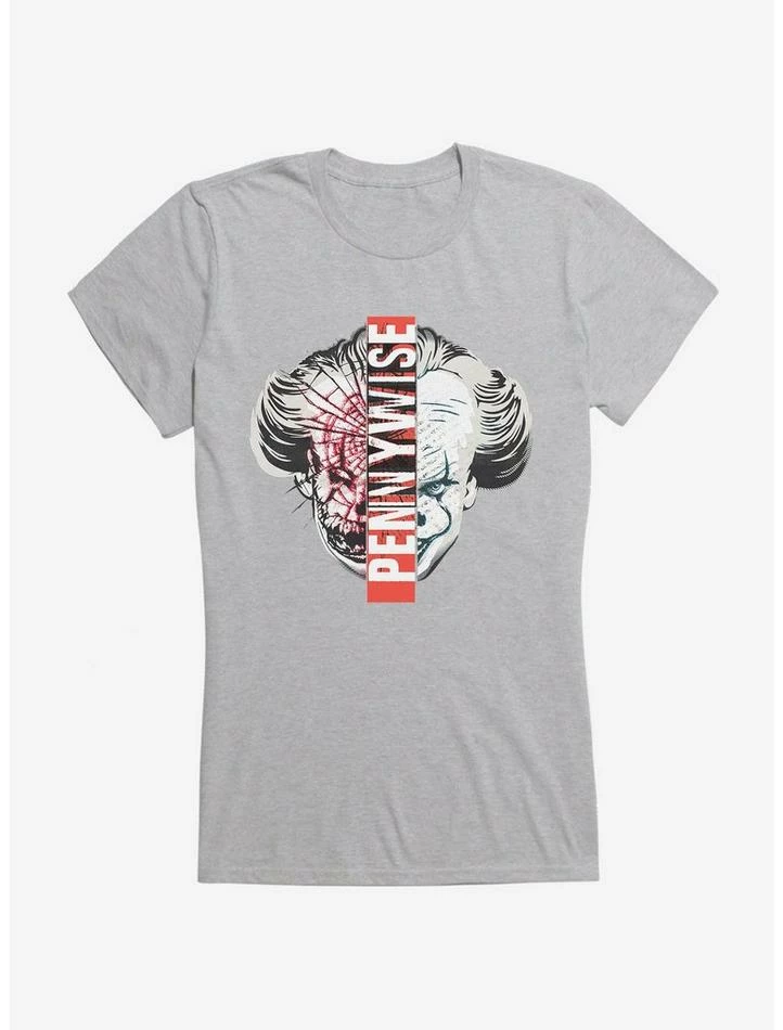 Best Pirce โญ IT Chapter Two Pennywise Split Face ๐ง Girls T-Shirt ๐ฅฐ - Image 3