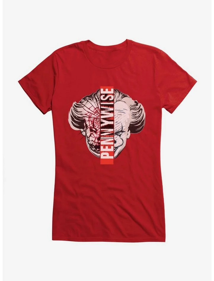 Best Pirce โญ IT Chapter Two Pennywise Split Face ๐ง Girls T-Shirt ๐ฅฐ - Image 5