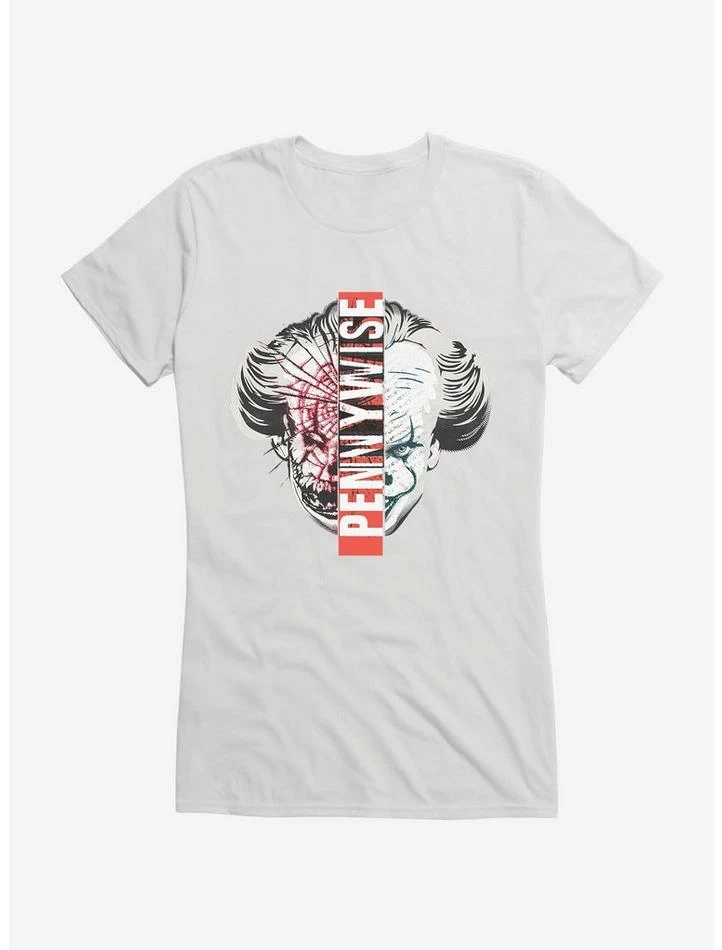 Best Pirce โญ IT Chapter Two Pennywise Split Face ๐ง Girls T-Shirt ๐ฅฐ - Image 6
