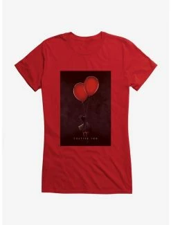 Wholesale 🧨 IT Chapter Two Red Balloons Poster 👧 Girls T-Shirt 🎁