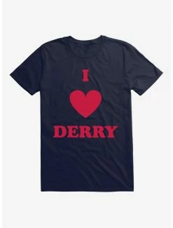 Cheap ๐ IT Chapter Two I Heart Derry Script Stack T-Shirt ๐งจ