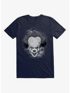 Deals 🛒 IT Chapter Two Pennywise Come Home Script Grayscale T-Shirt ⌛