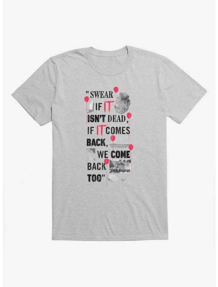 Brand new 🤩 IT Chapter Two We Come Back Too Quote T-Shirt 🔥 - Image 3