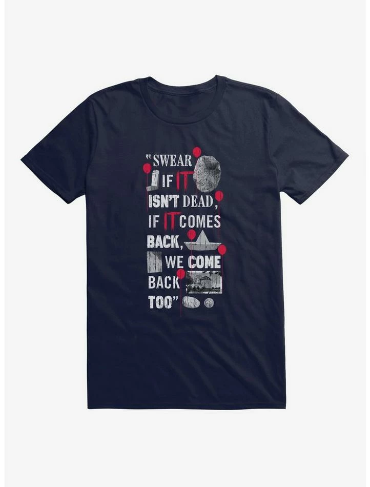 Brand new 🤩 IT Chapter Two We Come Back Too Quote T-Shirt 🔥 - Image 5