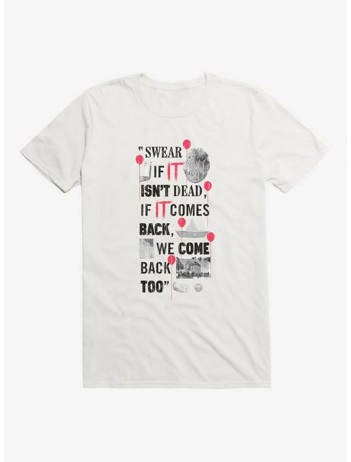 Brand new 🤩 IT Chapter Two We Come Back Too Quote T-Shirt 🔥 - Image 6