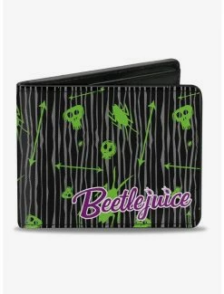 Top 10 ⌛ Beetlejuice Roach Skull Doodles Bi-fold Wallet ⌛