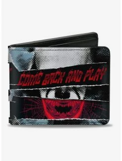 Promo โญ It Chapter Two Pennywise Come Back and Play Collage Bifold Wallet ๐