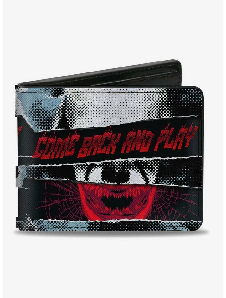 Promo โญ It Chapter Two Pennywise Come Back and Play Collage Bifold Wallet ๐