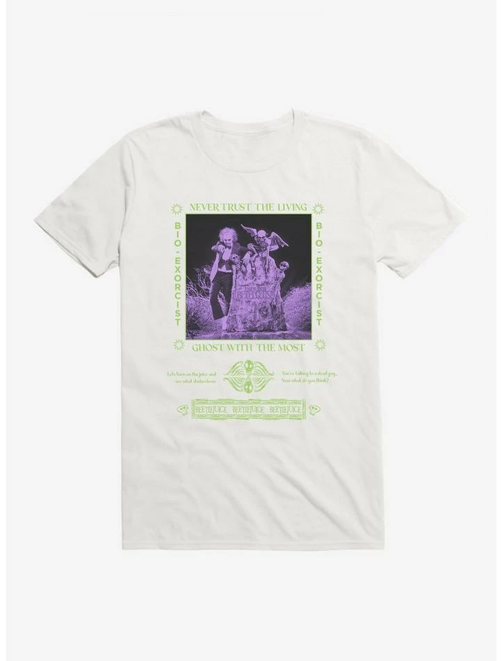 Cheap ๐ Beetlejuice Never Trust The Living T-Shirt ๐คฉ - Image 3