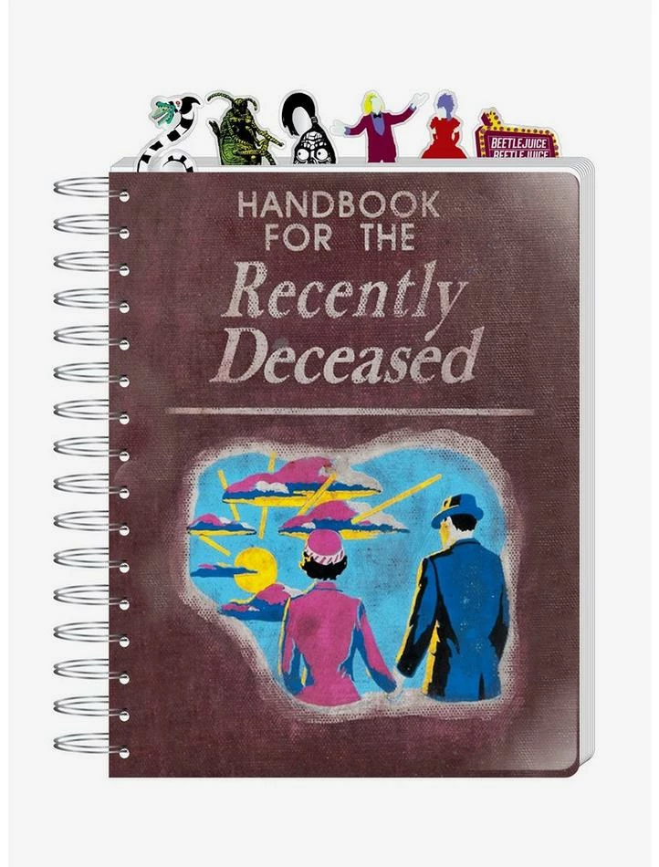Hot Sale 𧨠Beetlejuice Handbook For The Recently Deceased Tabbed Journal π