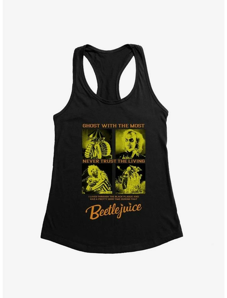 Best Pirce 🥰 Beetlejuice I Lived Through Black Plague 👧 Girls Tank ⭐ - Image 6