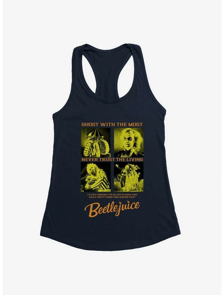 Best Pirce 🥰 Beetlejuice I Lived Through Black Plague 👧 Girls Tank ⭐ - Image 5