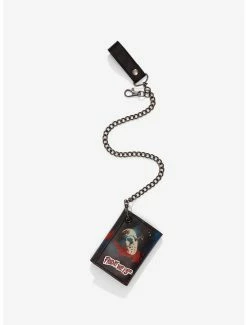Budget ⭐ Friday The 13th Jason Bloody Mask Trifold Chain Wallet 🌟