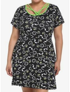 Coupon โค๏ธ Beetlejuice Sandworm Skater ๐ Dress Plus Size โจ