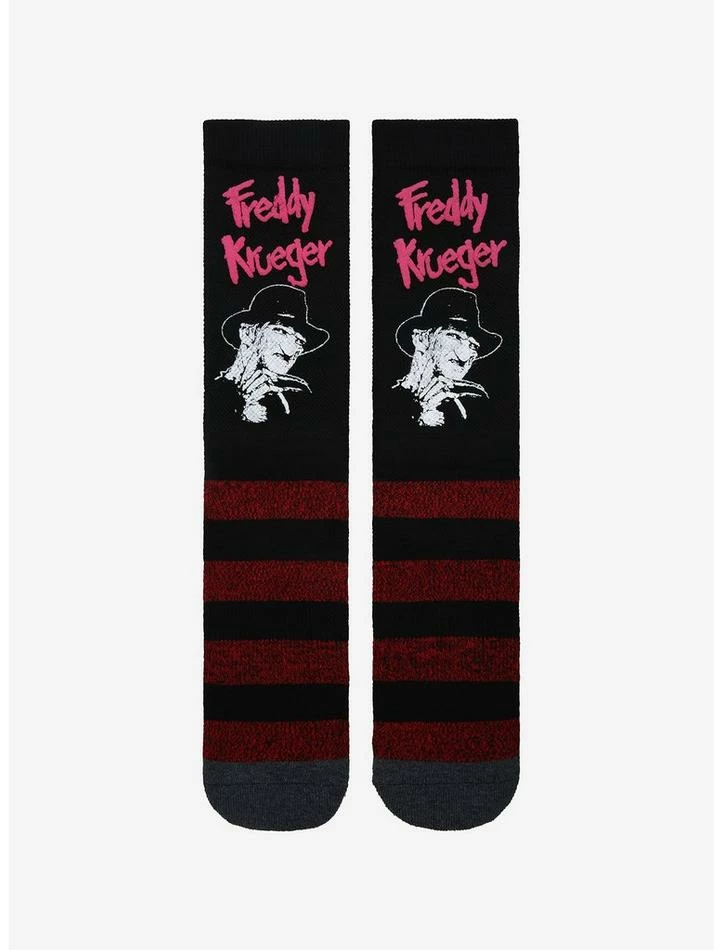 Discount ๐คฉ A Nightmare On Elm Street Freddy Stripe Crew ๐งฆ Socks ๐ฅฐ