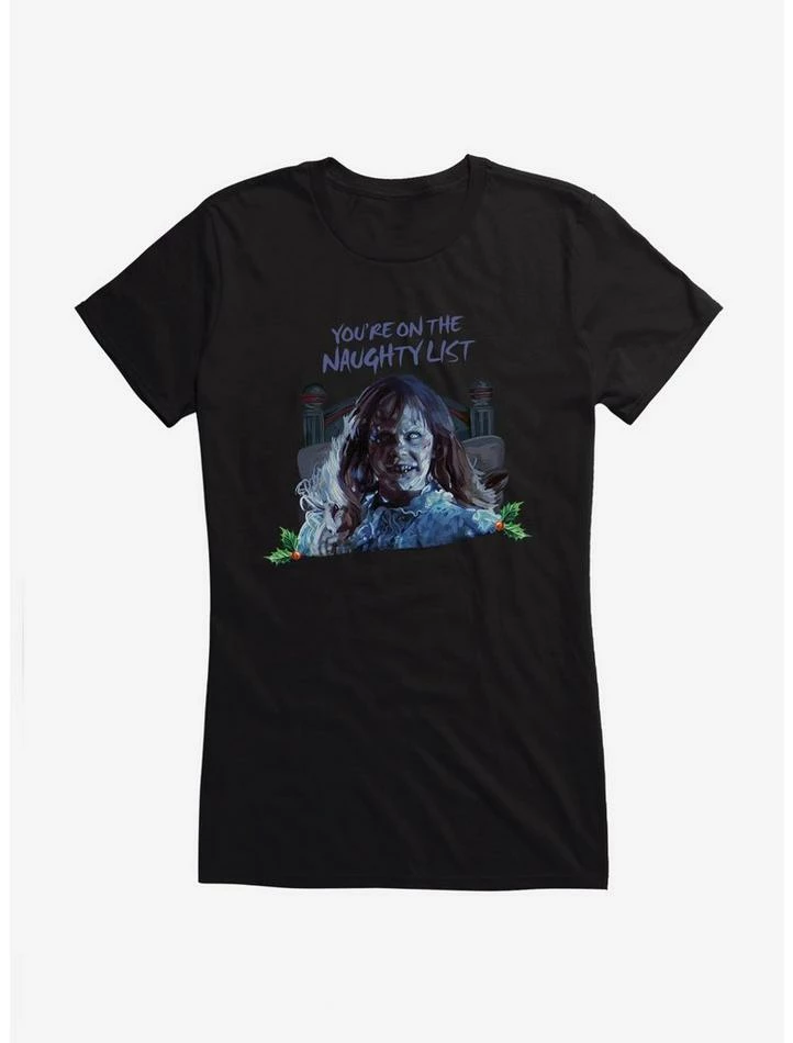 Best deal ๐ The Exorcist On The Naughty List ๐ง Girls T-Shirt ๐ฅฐ - Image 2