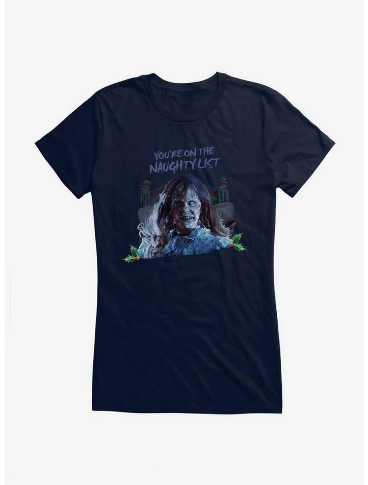 Best deal ๐ The Exorcist On The Naughty List ๐ง Girls T-Shirt ๐ฅฐ - Image 3