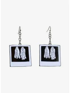 Coupon 🧨 Beetlejuice Ghost Photo Drop Earrings ⭐