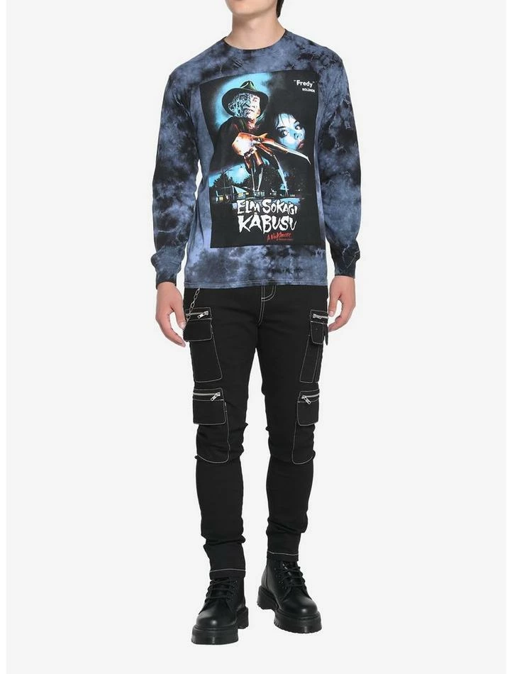 Buy 🌟 A Nightmare On Elm Street Poster Wash Long-Sleeve T-Shirt 🎁 - Image 2