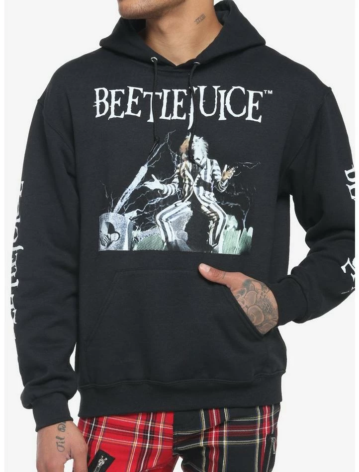 Deals 🛒 Beetlejuice Gravestone Hoodie 🔥