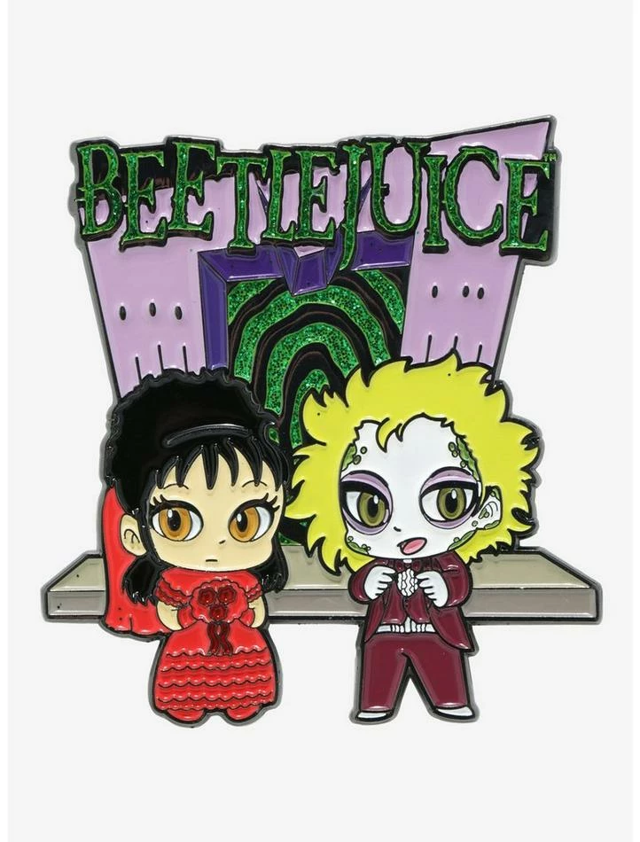 Cheapest ๐ฏ Beetlejuice Wedding Enamel Pin ๐