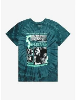 Hot Sale ๐ Beetlejuice Comic Tie-Dye Boyfriend Fit ๐ง Girls T-Shirt Plus Size ๐