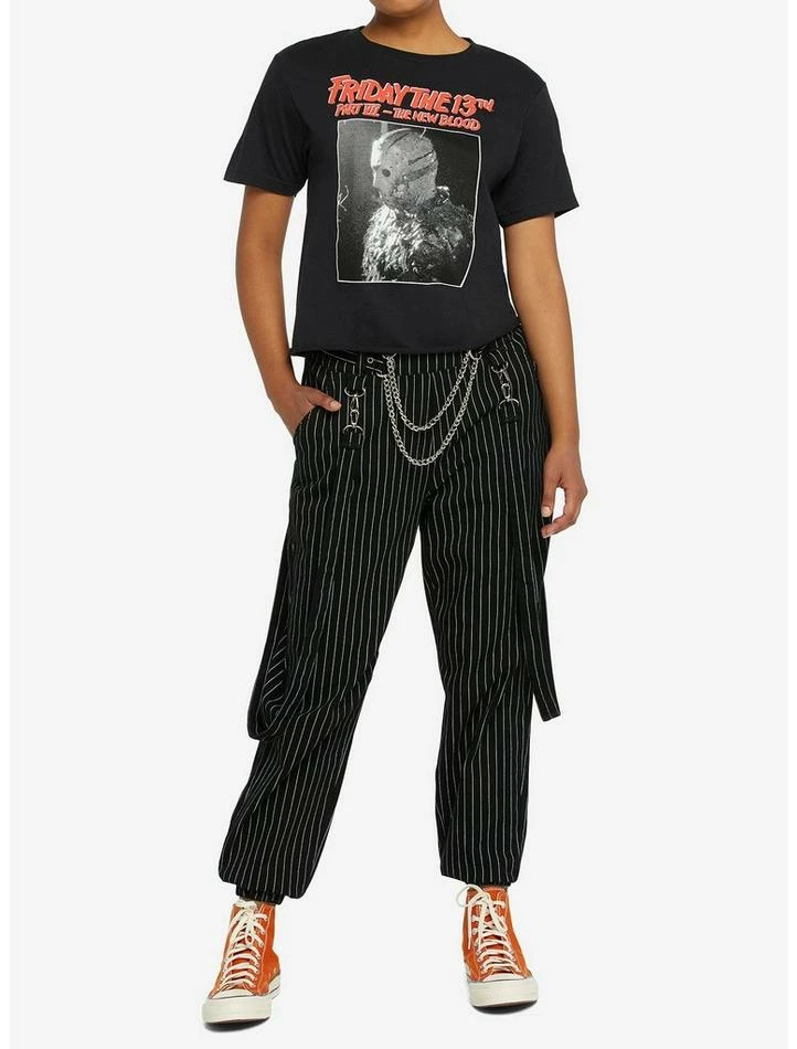 Best Sale 🔔 Friday The 13th Part VII: The New Blood 👧 Girls Crop T-Shirt 🎉 - Image 2