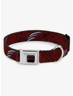 New ✔️ A Nightmare on Elm Street Freddy's Hand Scratch Seatbelt Buckle 🐶 Dog Collar ✨