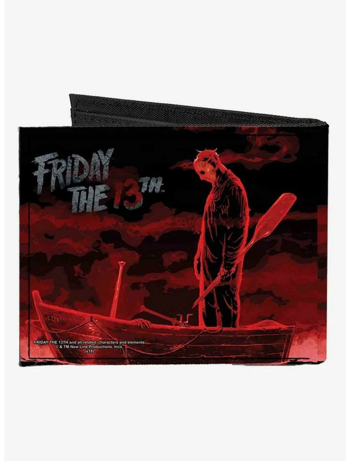 Flash Sale โ๏ธ Friday The 13th Jason Boat Murder Canvas Bifold Wallet ๐ - Image 2