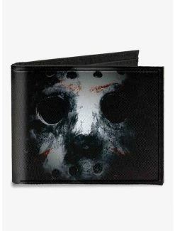 Best reviews of 🛒 Friday The 13th Jason Mask3 Close Up Canvas Bifold Wallet ⭐